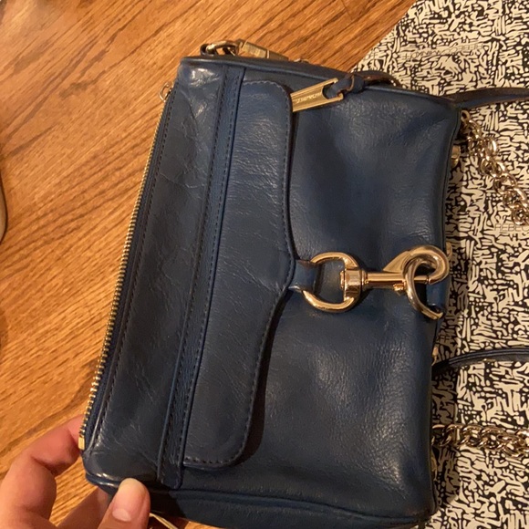 Rebecca Minkoff Mini Mac (navy with gold hardware) - Picture 5 of 6